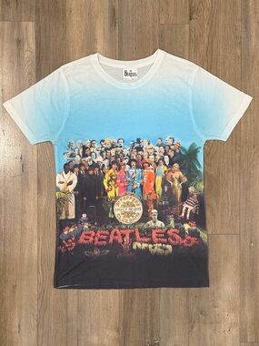 The Beatles Blue Ombre Sgt. Pepper Kids Short Sleeve Tee
